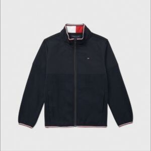 Tommy Hilfiger Kids' Mockneck Windbreaker Jacket Spring Nautical 6-7 Years